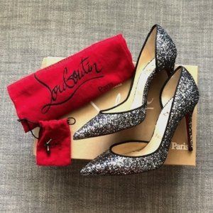 Christian Louboutin Iriza in Blue Glitter in 36